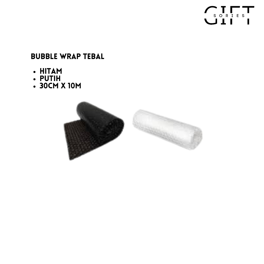 

Bubble Wrap Hitam & Bening 30Cm x 10M Tebal – Pelindung Barang, Kemasan Aman & Kuat