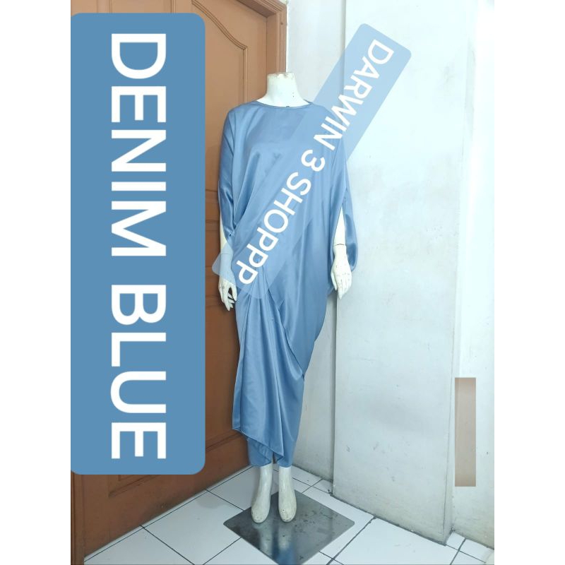 TERLARIS KAFTAN ASIMETRIS ONE SET /  TERMURAH KAFTAN SATIN ONE SET/ BESTSELLER KAFTAN JUMBO SATIN ON