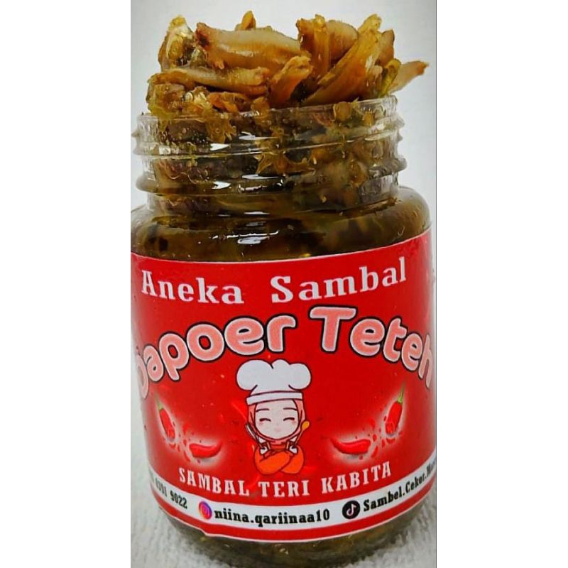 

sambal teri kabita / 200g / sambal pedas /teri segar