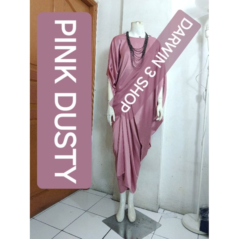 TERLARIS KAFTAN ASIMETRIS ONE SET / TERMURAH KAFTAN SATIN JUMBO ONE SET DARWIN 3 SHOP/ BESTSELLER KA