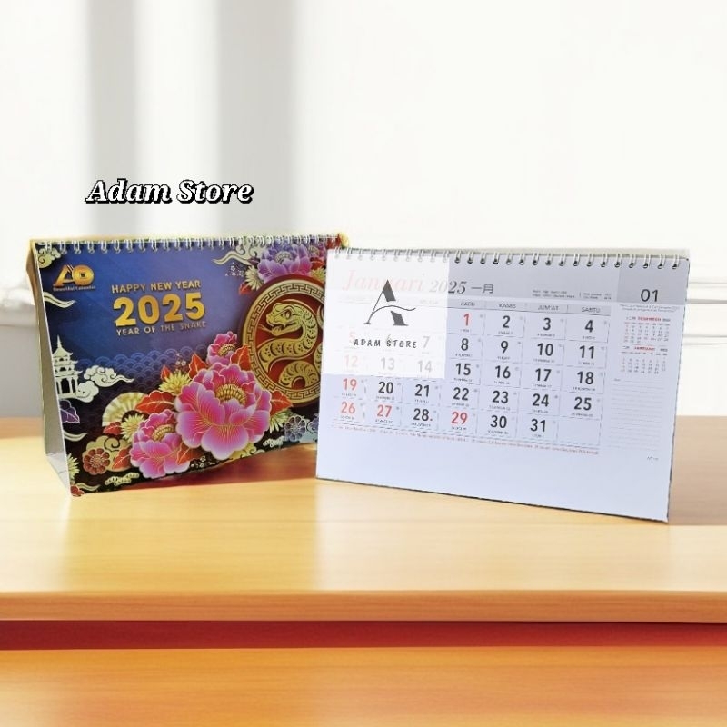 

kalender meja tahun 2025 kalender meja kerja Ao 702 ukuran besar 23,5x16,5 cm ( terima castume cetak merek)