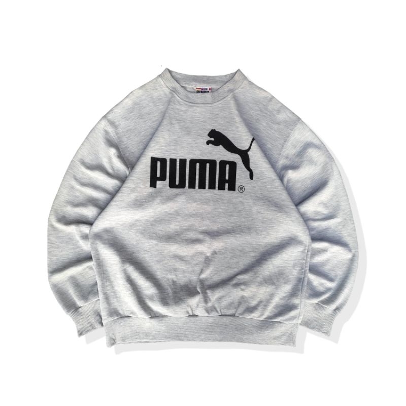 VINTAGE PUMA 90s BIG LOGO SPELL OUT CREWNECK SECOND