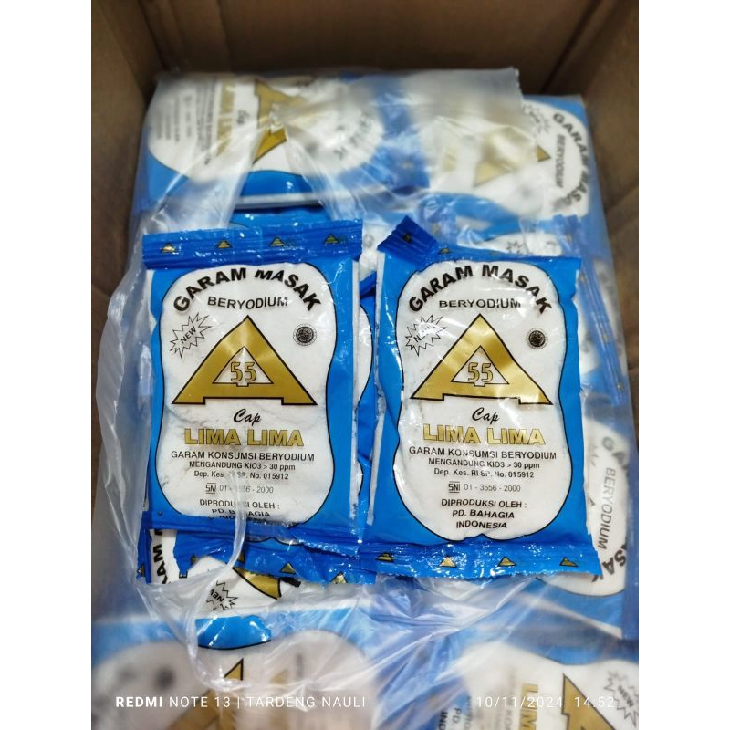 

Garam masak 1000 an 1 pack isi 10