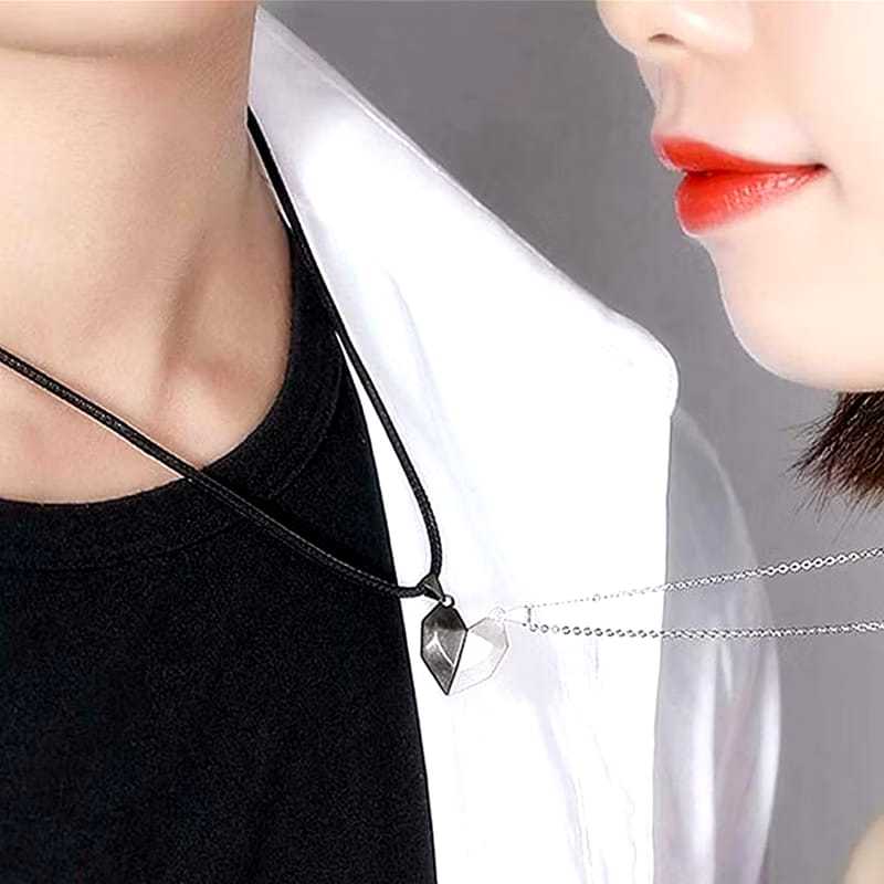 FANSTORE_PKU / COD / Kalung Couple Magnet 2 PCS / Pasangan Pira & Wanita / Bracelet / Best Friend / 