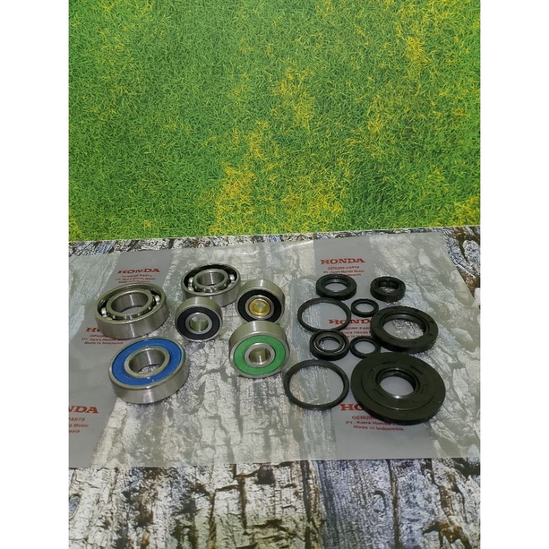 BEARING RASIO GARDAN SET ISI 6 PLUS SEAL KOMPLIT HONDA PCX 150 VARIO 125 VARIO 150