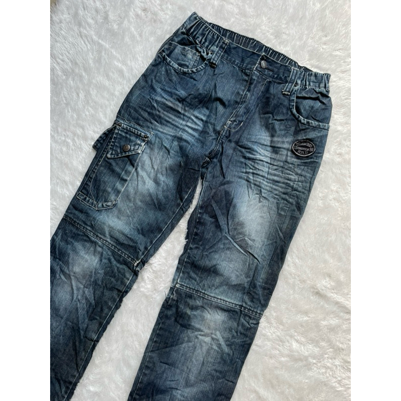 Celana Panjang Jeans Denim Fedding/Petir