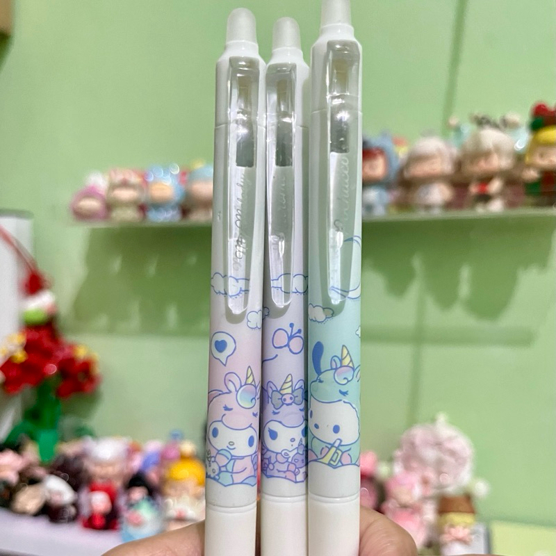

Pen hapus Sanrio tinta hitam / Pulpen gel hapus