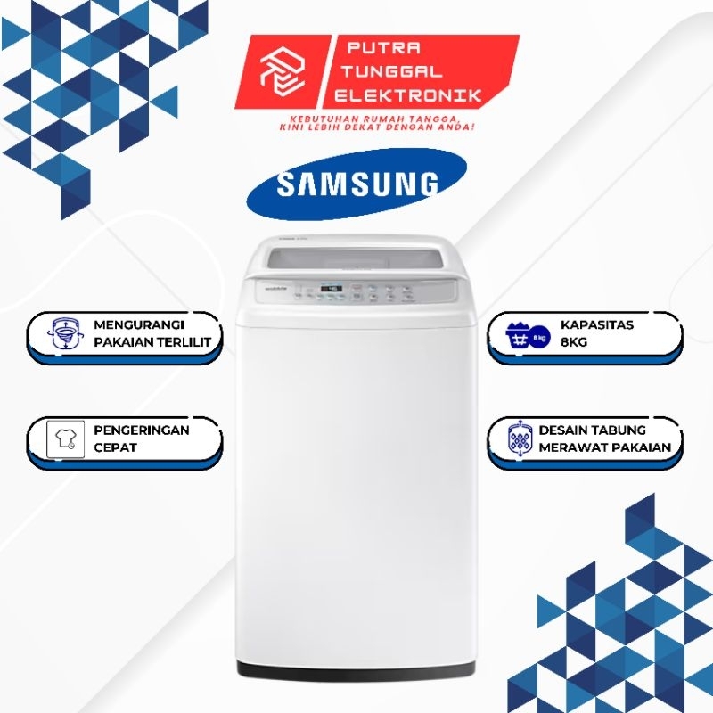 MESIN CUCI 8kg Samsung 80H4000 1 MESIN CUCI 1 TABUNG