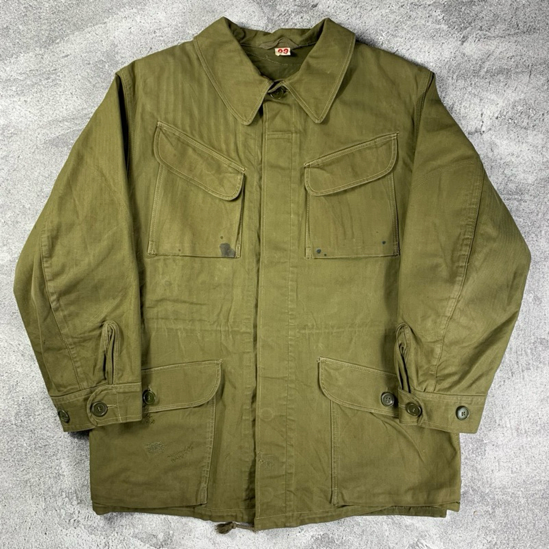 60’s Danish Army Military HBT Field Jacket Vintage