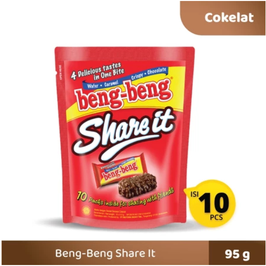 

BENG BENG Share It Pouch Wafer Sereal Cokelat 9,5gr x 10 pcs