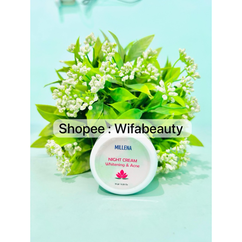 Millena Night Cream Whitening & Acne
