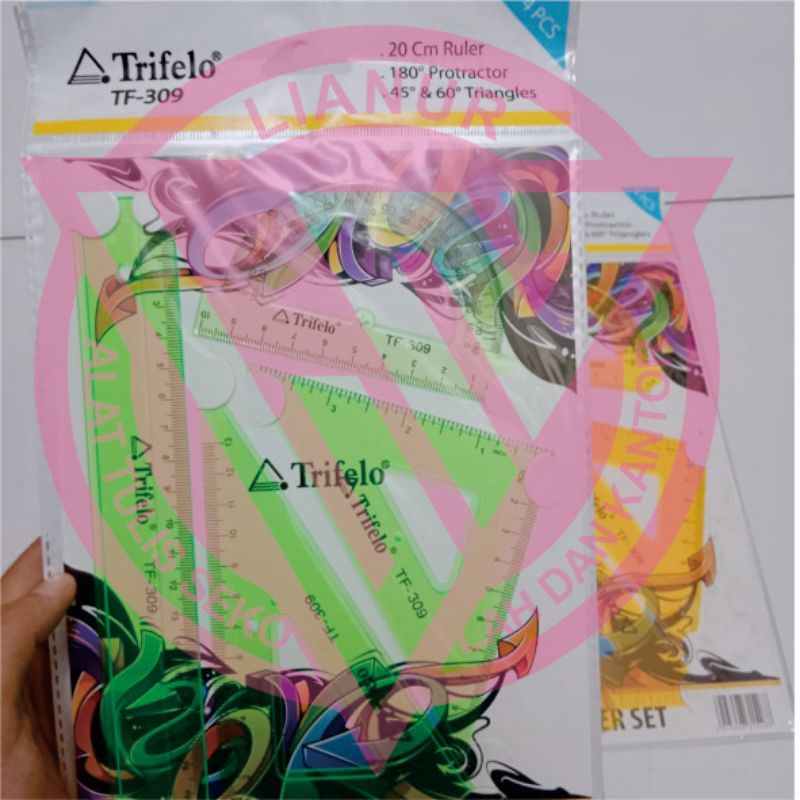 

trifelo penggaris satu set karakter lucu