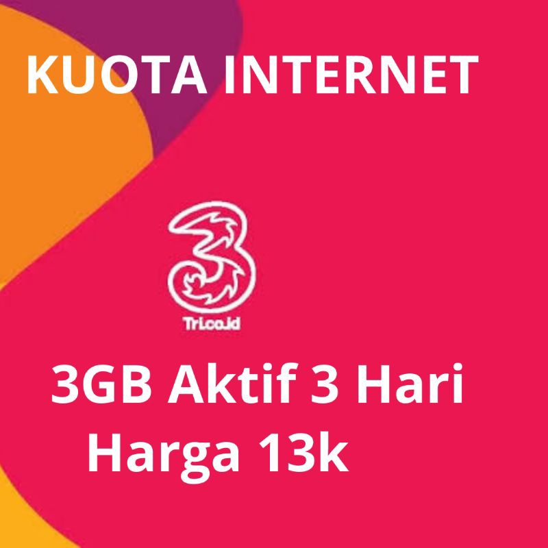 KUOTA UTAMA INJECK TRI 3 GB 3 HARI FULL