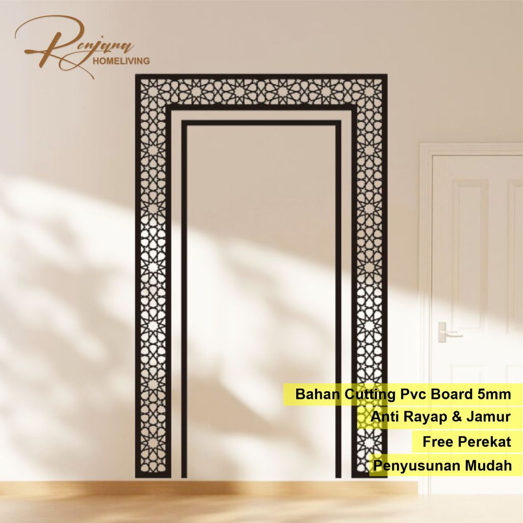 Renjana mihrab mushola rumah minimalis berbahan pvc board M11