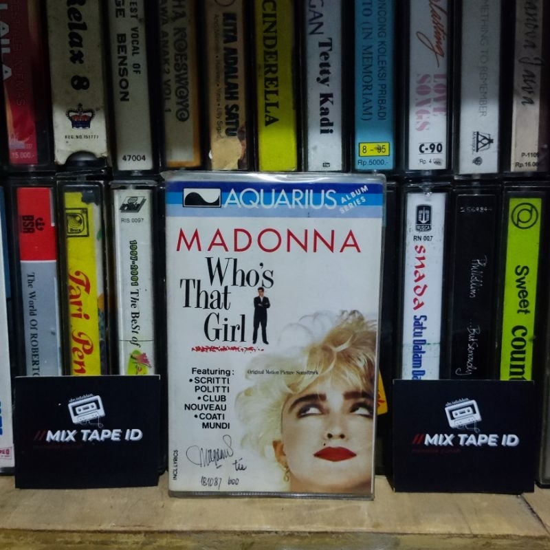 Kaset Pita - Madonna - Who's That Girl - Radio Tape - Kaset - Radio - Pemutar Kaset