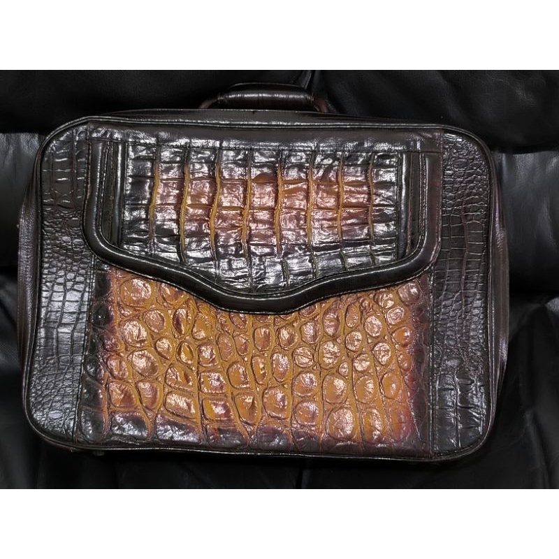 Koper kecil asli kulit buaya papua + Bonus ikat pinggang kulit buaya papua (SILAHKAN BACA DESKRIPSI 