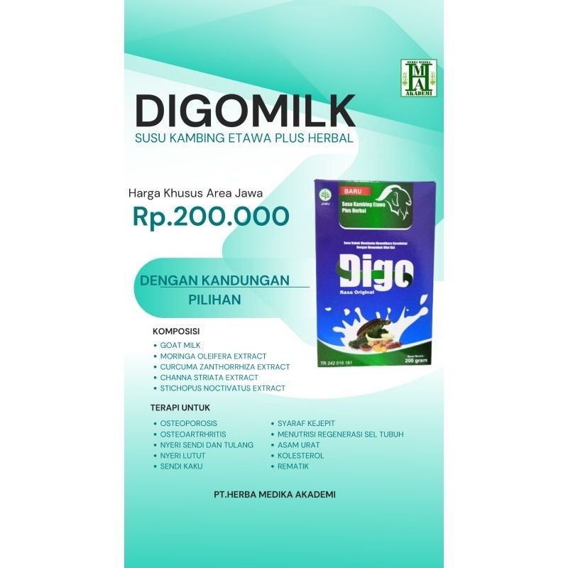 

Digomilk ( Susu Etawa Herbal)