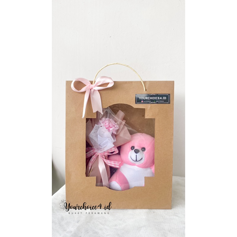 

Paperbag Set Boneka Buket Mini