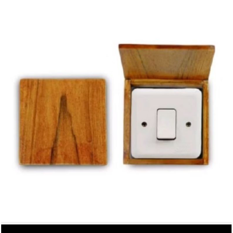 frame saklar lampu penutup saklar kayu hiasan dingding pengaman saklar lampu