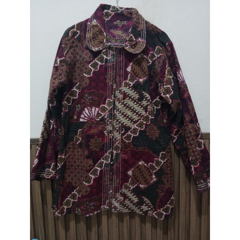 Atasan Batik Wanita Lengan Panjang | Preloved