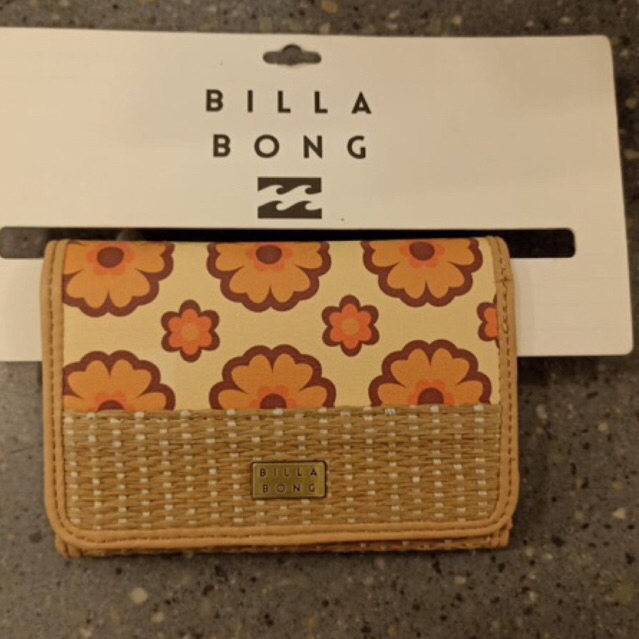 dompet wanita billabong original someday trifold wallet pineapple new
