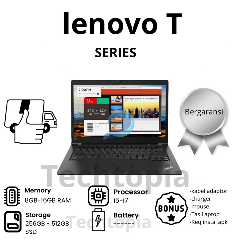 LENOVO THINKPAD T470/T470s i5/i7 LIKE NEW BERGARANSI