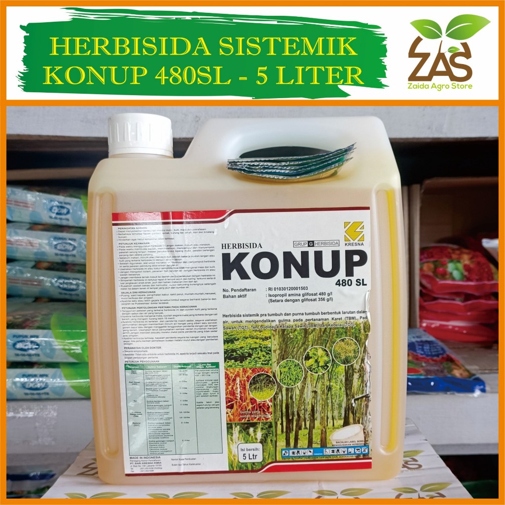 KONUP 480 SL - 5 LITER - HERBISIDA SISTEMIK