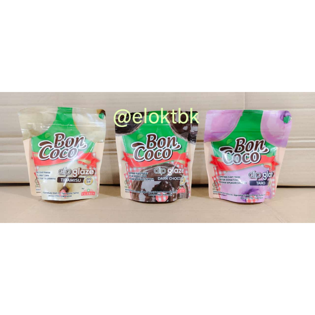 

Boncoco Glaze / Topping Donat Kemasan Sachet 200gr