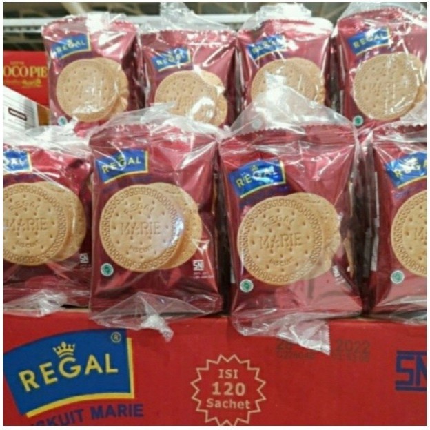 

Regal Biskuit Marie Ecer 1.000 / Regal Sachet pak isi 10 pcs