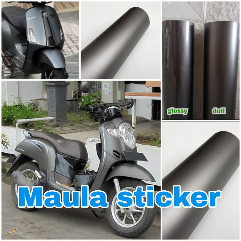 Skotlet Abu Abu Metalik Doff Kualitas Premium Untuk Variasi Motor Atau Mobil