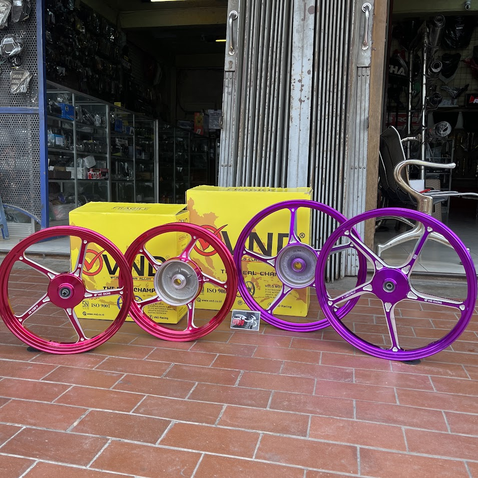 Velg VND AK 55 Beat Vario 125 150 MIO Mio M3 Scoopy Vario 125 150 Ring 14 uk 160/185 Hitam Merah Gol