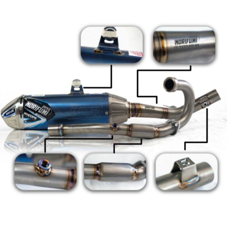 KNALPOT NORIFUMI WHOOPS TITANIUM CRF 250 L ORIGINAL