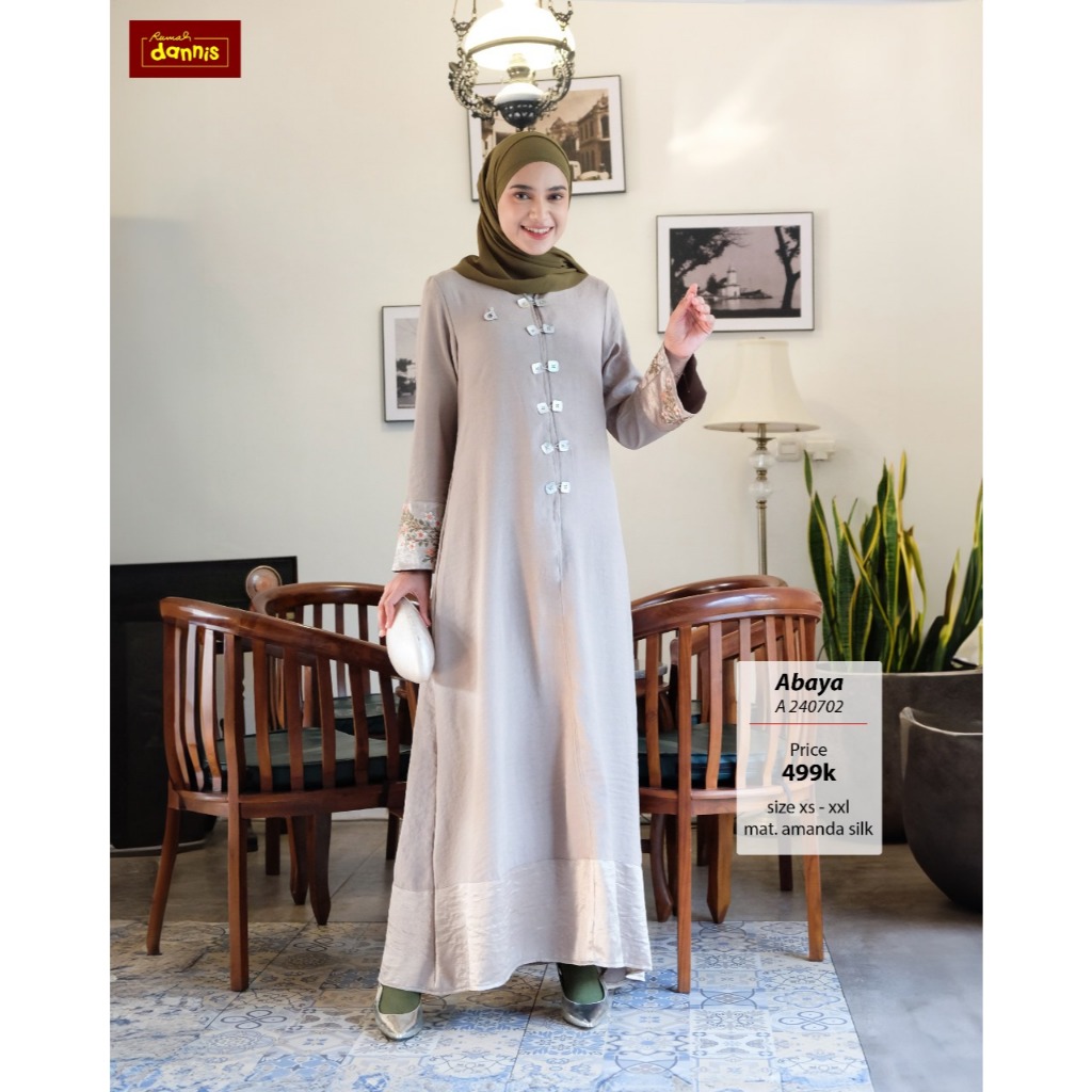 Abaya Dannis/Gamis Dannis/Abaya Muslim/Gamis Muslim/Abaya Dewasa/Gamis Dewasa