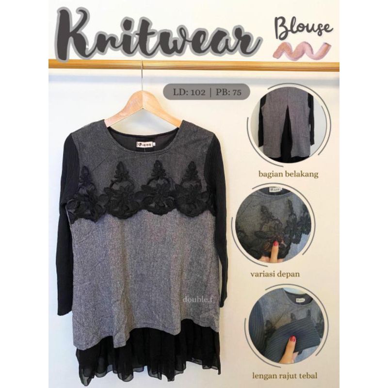 Knitwear Blouse/Cardigan crop/cardigan croptop/cardigan basic/cardigan outer