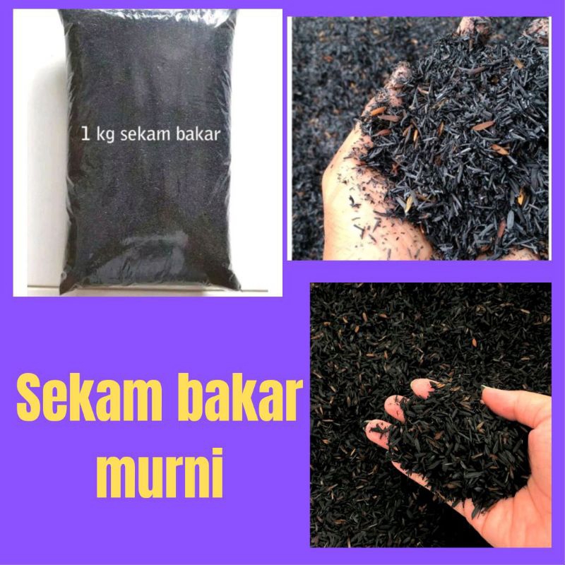 JAMIN ASLI.. Sekam Bakar, Sekam Bakar Murni 1kg