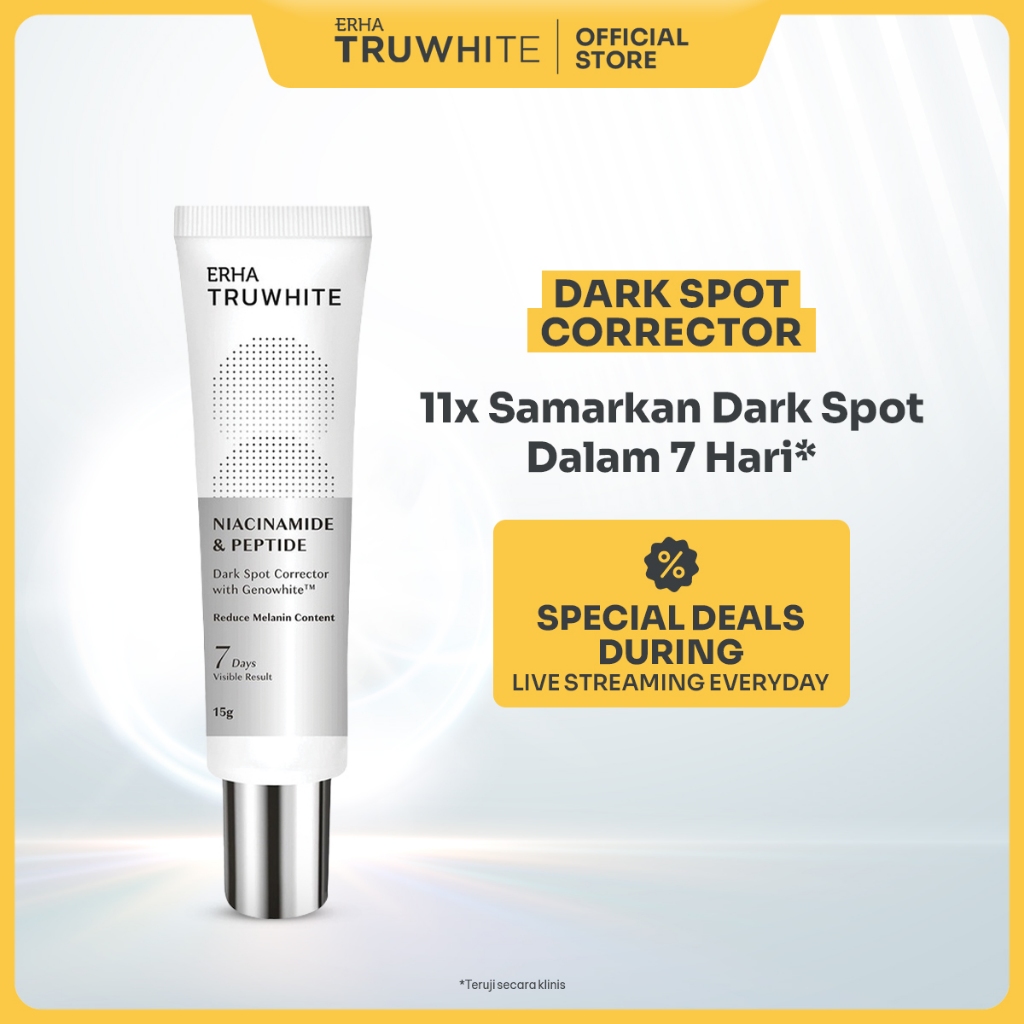 ERHA Truwhite Niacinamide & Peptide Dark Spot Corrector 15g - Krim Pencerah Flek Hitam