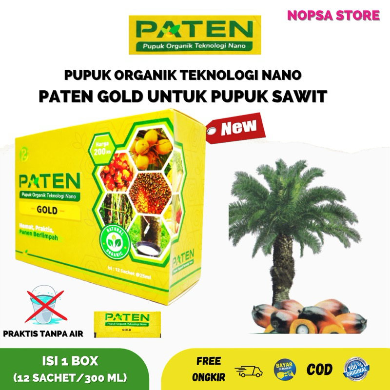 PUPUK PATEN GOLD renner pupuk organi teknologi nano semua jenis tanaman kelapa sawit tanaman keras d