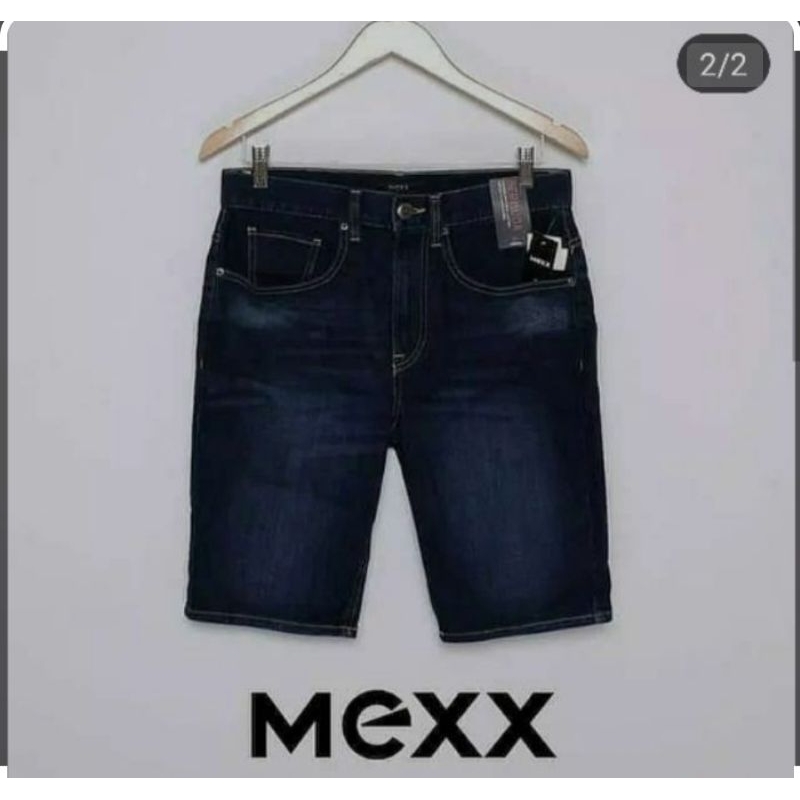 MEXX denim celana pendek jeans pria Original garment