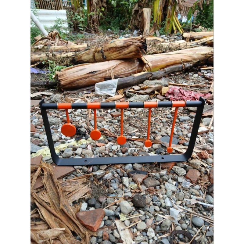 sasaran target metal siluet metsil sasaran tembak model bulet