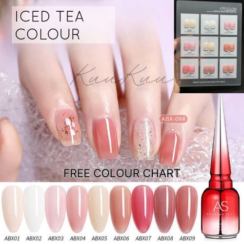 [KuuKuu]AS ABX Gel Polish  - Nail Gel Polish - AS Nail Gel - Jelly Nail Polish - Sheer Gel polish