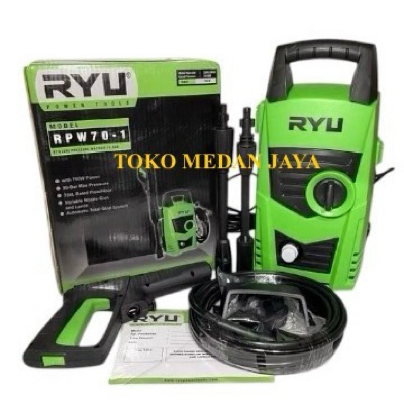 MESIN STEAM CUCI MOBIL RYU TEKIRO 70 BAR JET CLEANER RPW 70-1