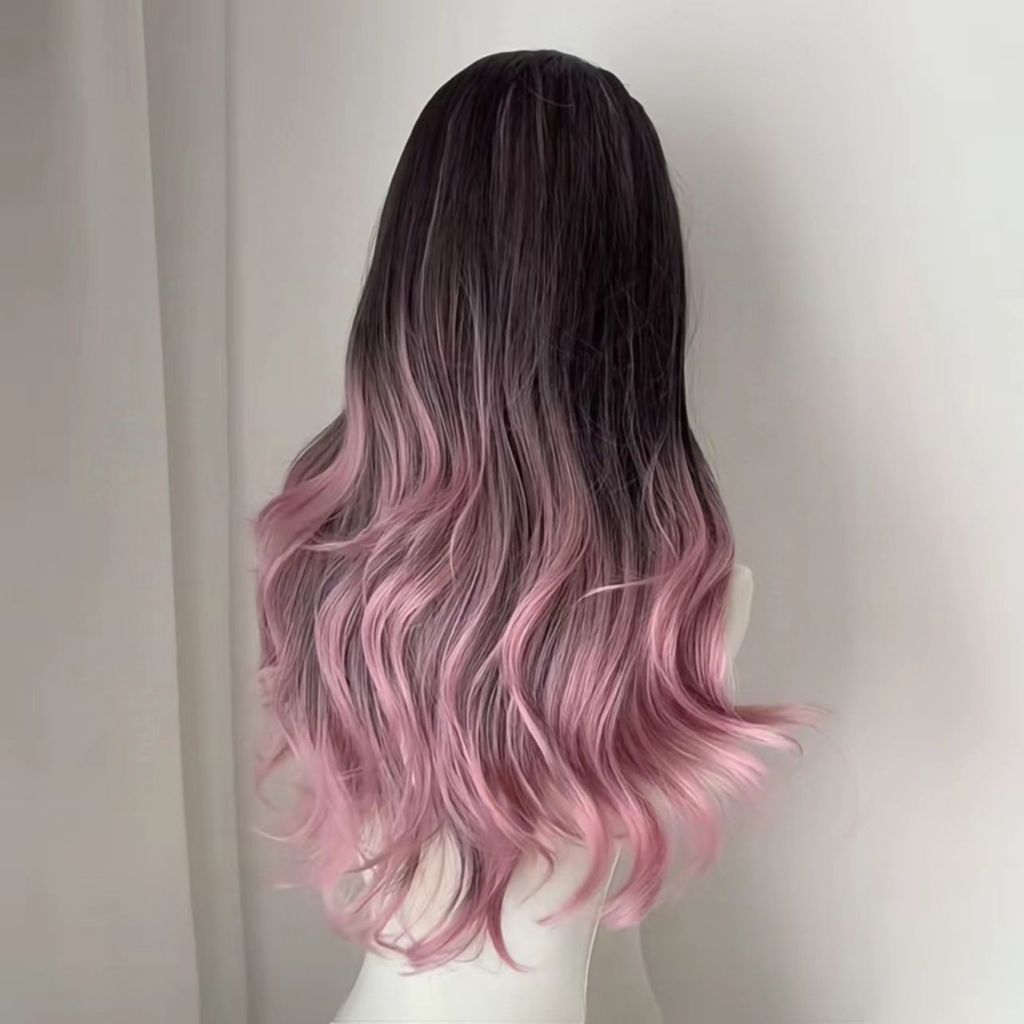 RB3 Wig rambut Wig Wanita, wig rambut panjang curlyWig Wanita, Rambut Keriting Panjang, Wig Wanita