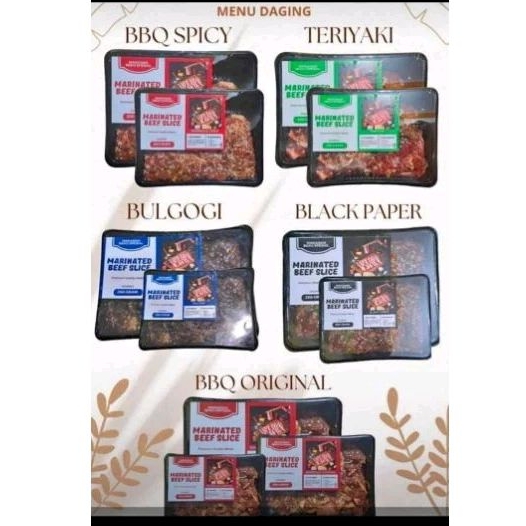 

Beef slice marinasi