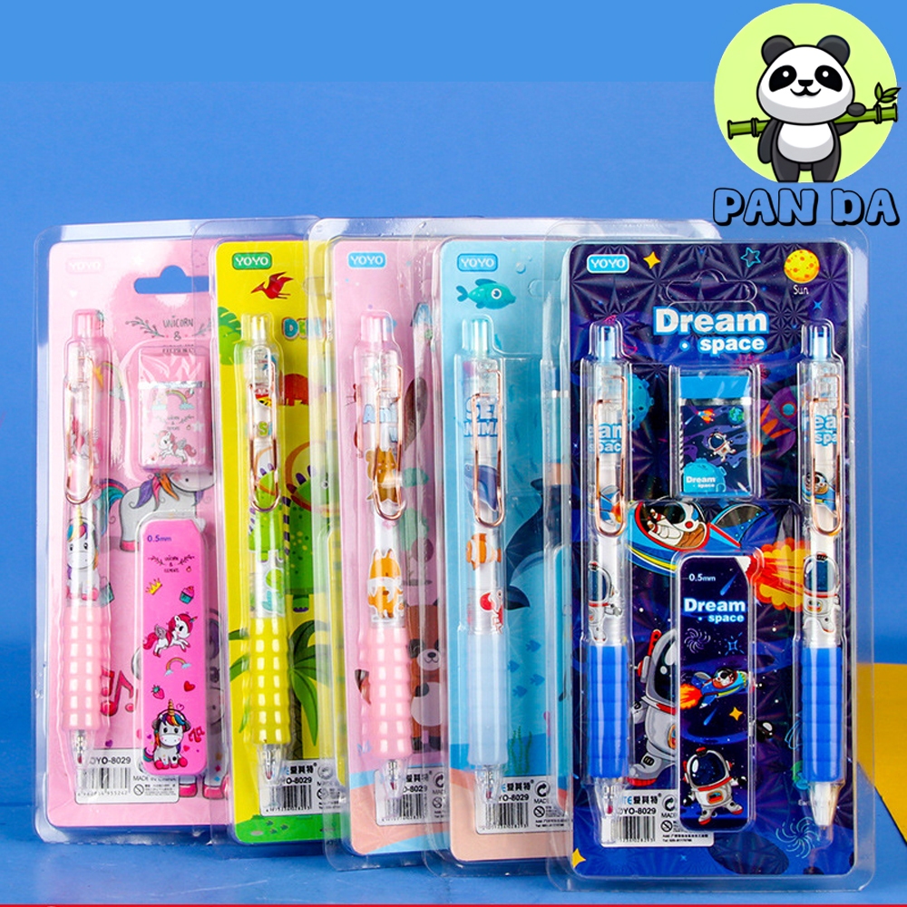 

STATIONERY SET ALAT TULIS 8029 ATK MENULIS PULPEN PENSIL PULPEN PENSIL MEKANIK PENGHAPUS SOUVERNIR HADIAH LUCU