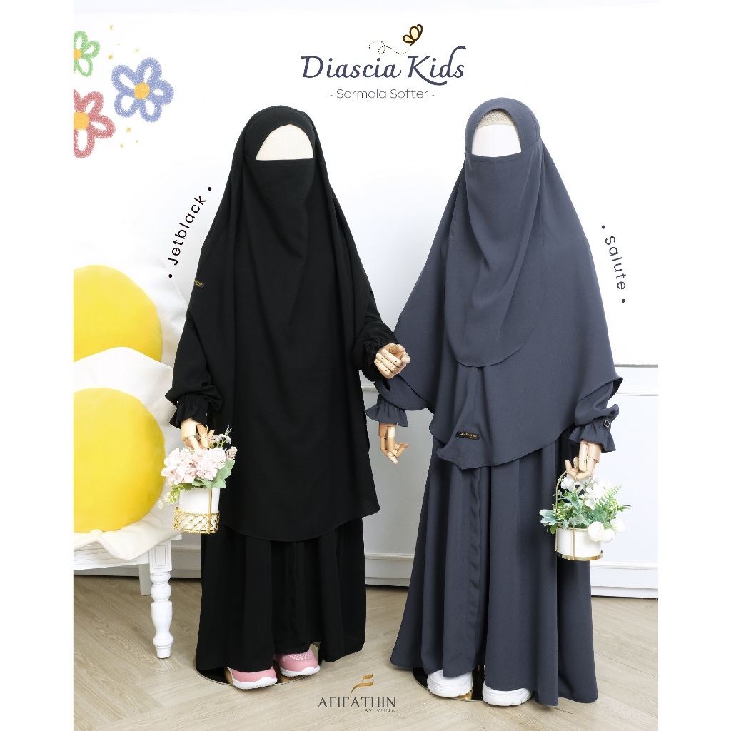 [BISA COD] READY DIASCIA KIDS BY AFIFATHIN | GAMIS ANAK | GAMIS COUPLE | GAMIS SYARI