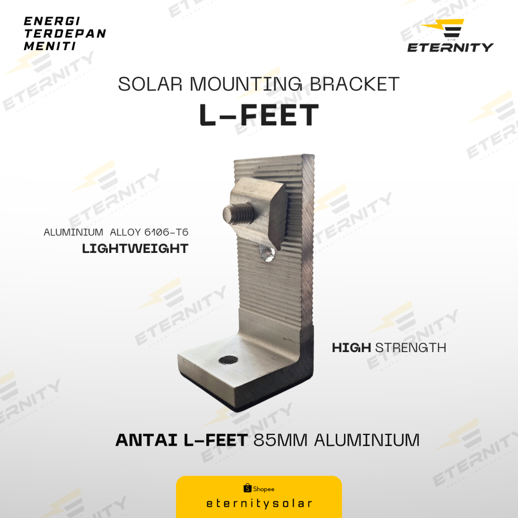 Antai Solar Panel Mounting L-Feet 80mm