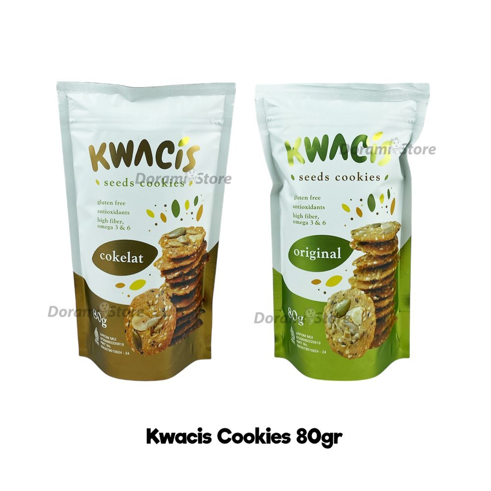 

Kwacis Cookies Cokelat 80gr / Kwacis Cookies Original 80gr / Cookies ASI Booster Enak / Kue Kering