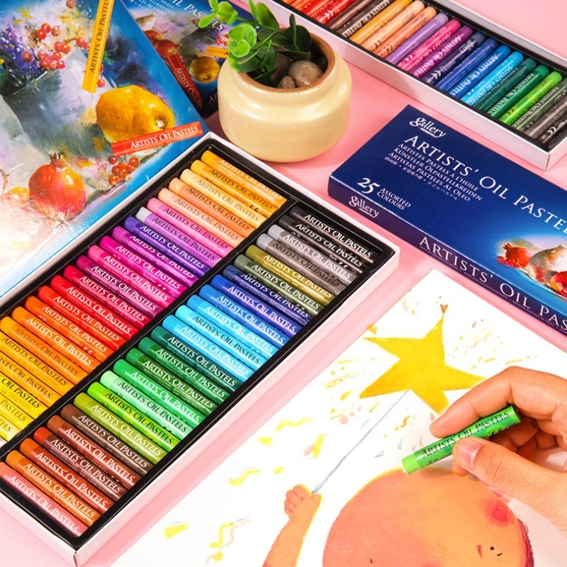 

48 Warna Krayon Graffiti Pastel Minyak Pastel Aman Mudah Dipegang untuk Hadiah Bayi Anak