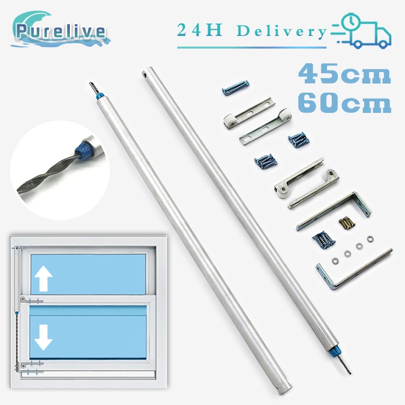 Engsel Jendela Vertikal 45 / 60 Cm Aluminum Vertical Window Hinges