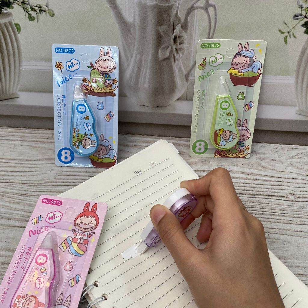 

CORRECTION TAPE MINI LABUBU TIPEX KEBUTUHAN SEKOLAH ANAK TERMURAH BISA COD IMPORT